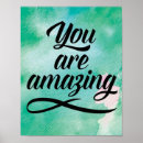 Search for you are amazing posters Typography