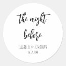 Search for rehearsal wedding stickers Minimalist