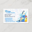 Search for sparkling clean business cards Housekeeper