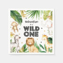 Search for animal napkins Wild one birthday