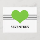 Search for green hearts postcards Simple