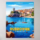Search for croatia travel posters Illustration