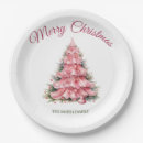Search for pink christmas paper plates Santa claus