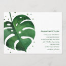 Search for tropical leaf wedding invitations Monstera