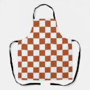 Search for brown pattern aprons Check
