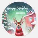 Search for cute fawn stickers Watercolor