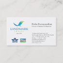Search for landmark business cards Travel