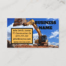 Search for tractor business cards Excavator