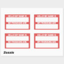 Search for nametag stickers Orange