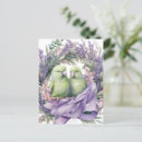 Search for lavender save the date postcards Watercolor
