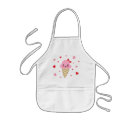 Search for love ice cream aprons Pink