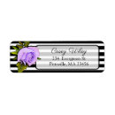 Search for black rose return address labels White