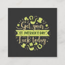 Search for lucky business cards Shamrocks