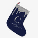 Search for blue and silver christmas stockings Elegant