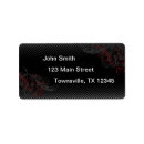 Search for card suits return address labels Black