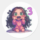 Search for number three stickers Birthday