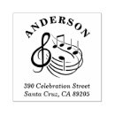 Search for music rubber stamps Return address