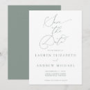 Search for digital wedding save the dates Sage green