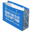 Search for funny gift bags Blue