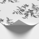 Search for black and white flowers wrapping paper Minimalist