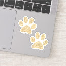 Search for gold paw stickers Animal