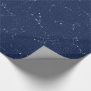 Search for constellations wrapping paper Midnight blue
