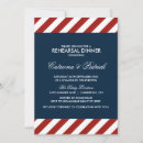 Search for nautical rehearsal dinner invitations Stripes