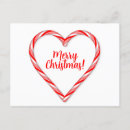 Search for candy cane heart postcards Merry christmas