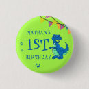 Search for dinosaur birthday badges Green