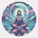 Search for spiritual art stickers Meditation