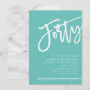 Search for green 40th birthday invitations Trendy