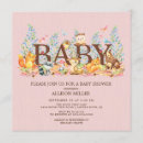 Search for woodland baby girl shower invitations Animals