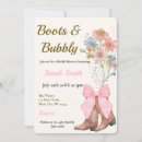 Search for boots and bubbly bridal shower invitations Wild wild west