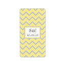 Search for yellow chevron return address labels Chic