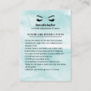 Search for aftercare business cards Lash bar