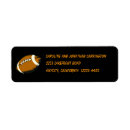 Search for football labels return address labels Athletic