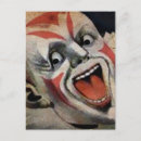 Search for scary face postcards Clown