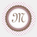 Search for polka dot monogram stickers Pink