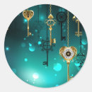 Search for skeleton keys stickers Vintage