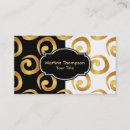 Search for curls business cards Gold
