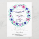 Search for wreath engagement party invitations Botanical