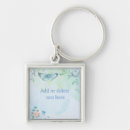 Search for blue butterflies key rings Watercolor
