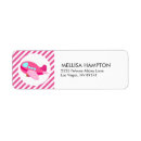 Search for airplane birthday return address labels Vintage
