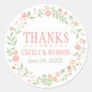 Search for pink and green wedding stickers Flowers