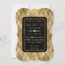 Search for new years eve roaring twenties invitations Gold
