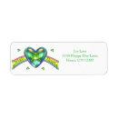 Search for st patricks day return address labels Heart
