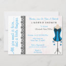 Search for corset bridal shower invitations Blue
