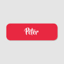 Search for red name tags Minimalist