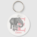 Search for alphabet e key rings Elephant