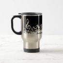 Search for music travel mugs black and white